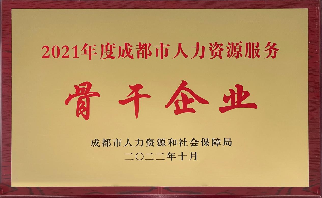 2021年度成都市人力資源服務骨干企業(yè)